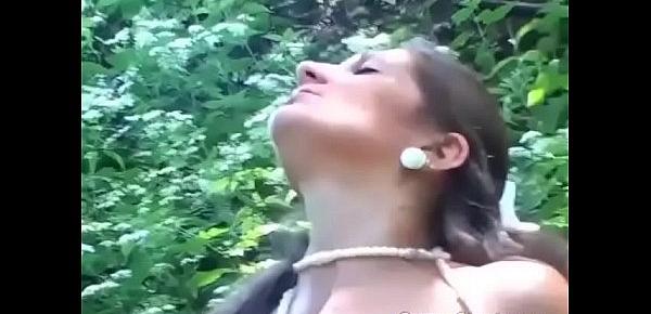  hot babe picked up for anal in nature